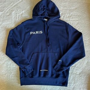 Nike Paris St-Germain hoodie. Navy. Unisex Med. EUC